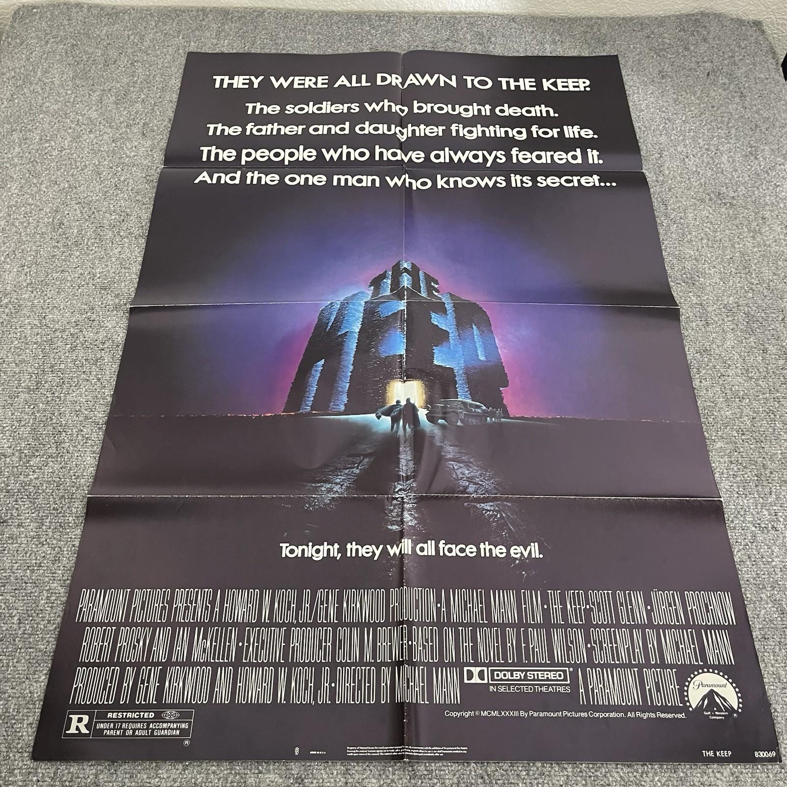 VTG The Keep 27x41 Folded Original Movie Poster 1983 Scott Glenn Ian McKellen