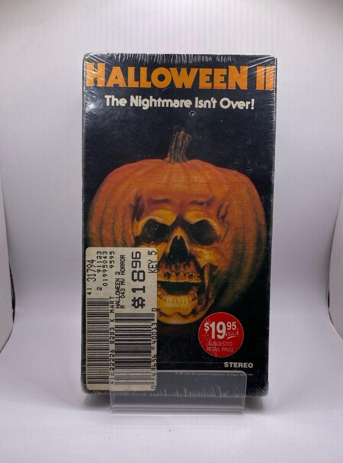 Original Release Halloween II 2 VHS SEALED 1981 MCA John Carpenter Michael Myers