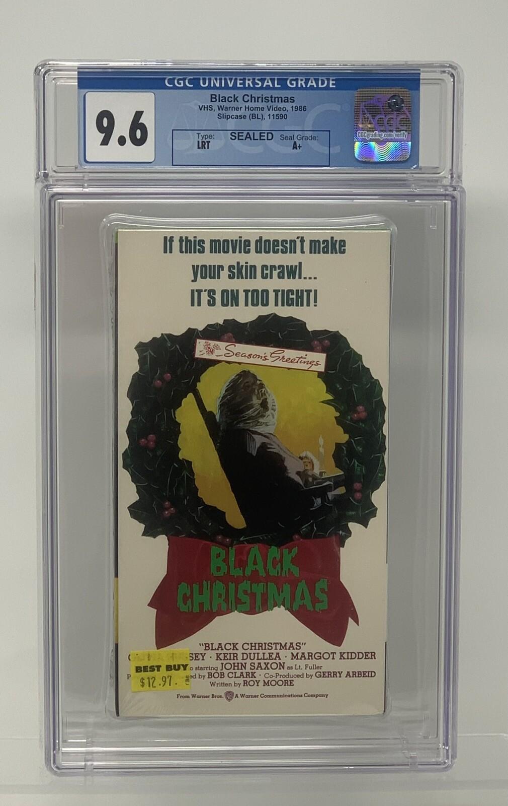 Black Christmas (1974) VHS Slipcase 1986 • CGC 9.6 A+ Sealed • First Slasher