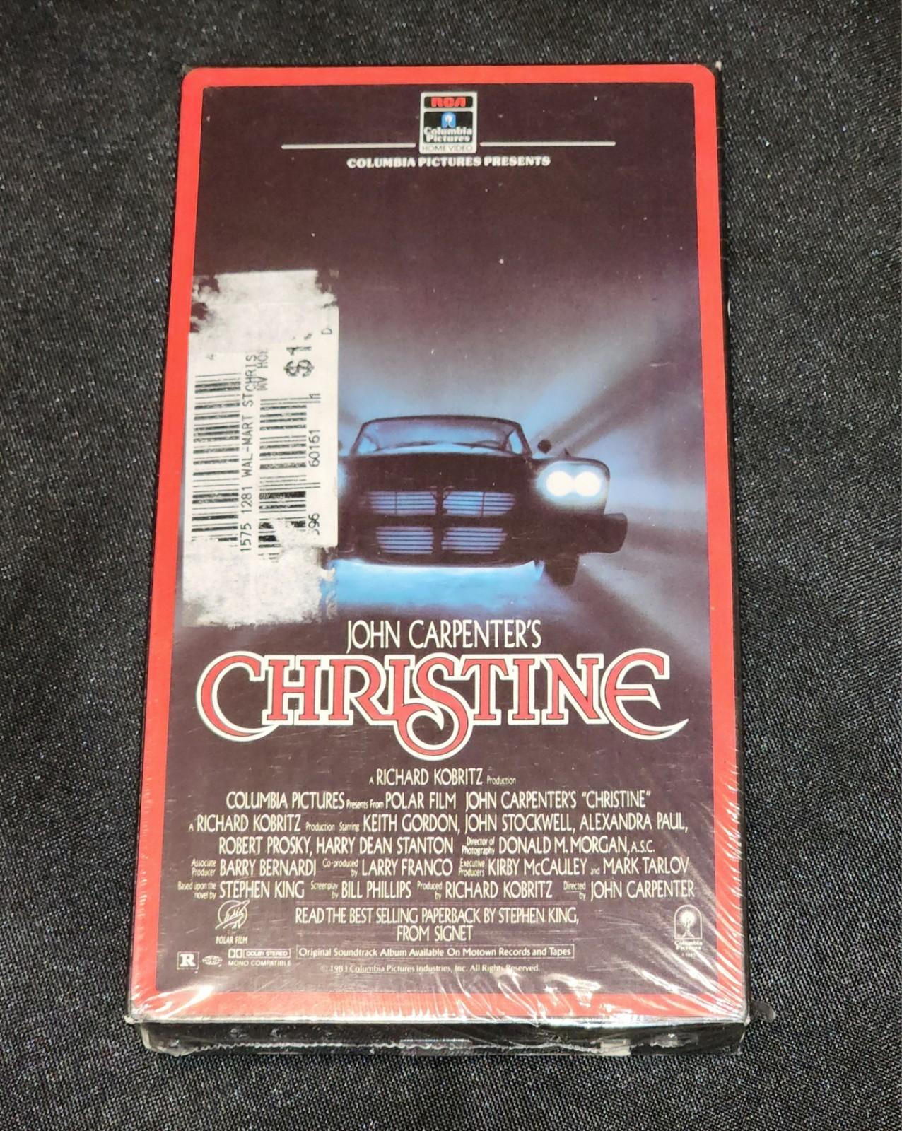 John Carpenter's Christine VHS, New & Sealed, Rare Red Border 1983 Stephen King 