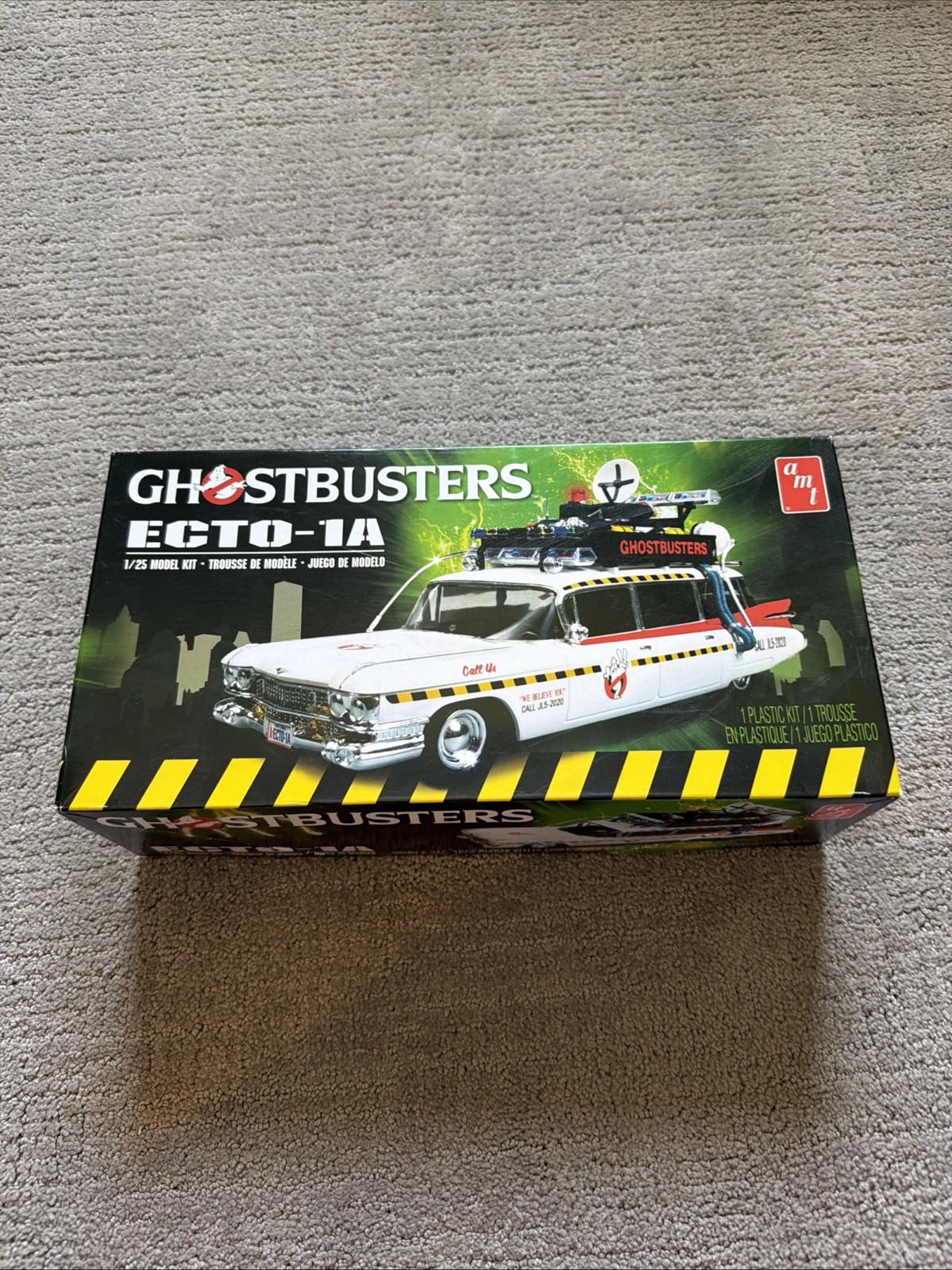 Ghostbusters ECTO-1A 1/25 Model Kit (Open Box Sealed Parts) Glue Included