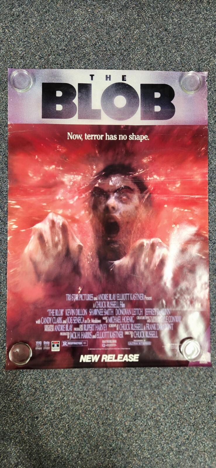 THE BLOB 1988 Original VHS Release Movie Poster Good Con Ultra Rare Rolled 27x41
