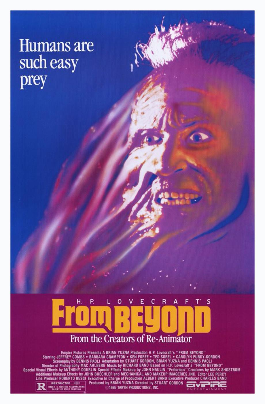 FROM BEYOND (1986) ORIGINAL MOVIE POSTER  -  STYLE B  -  ROLLED
