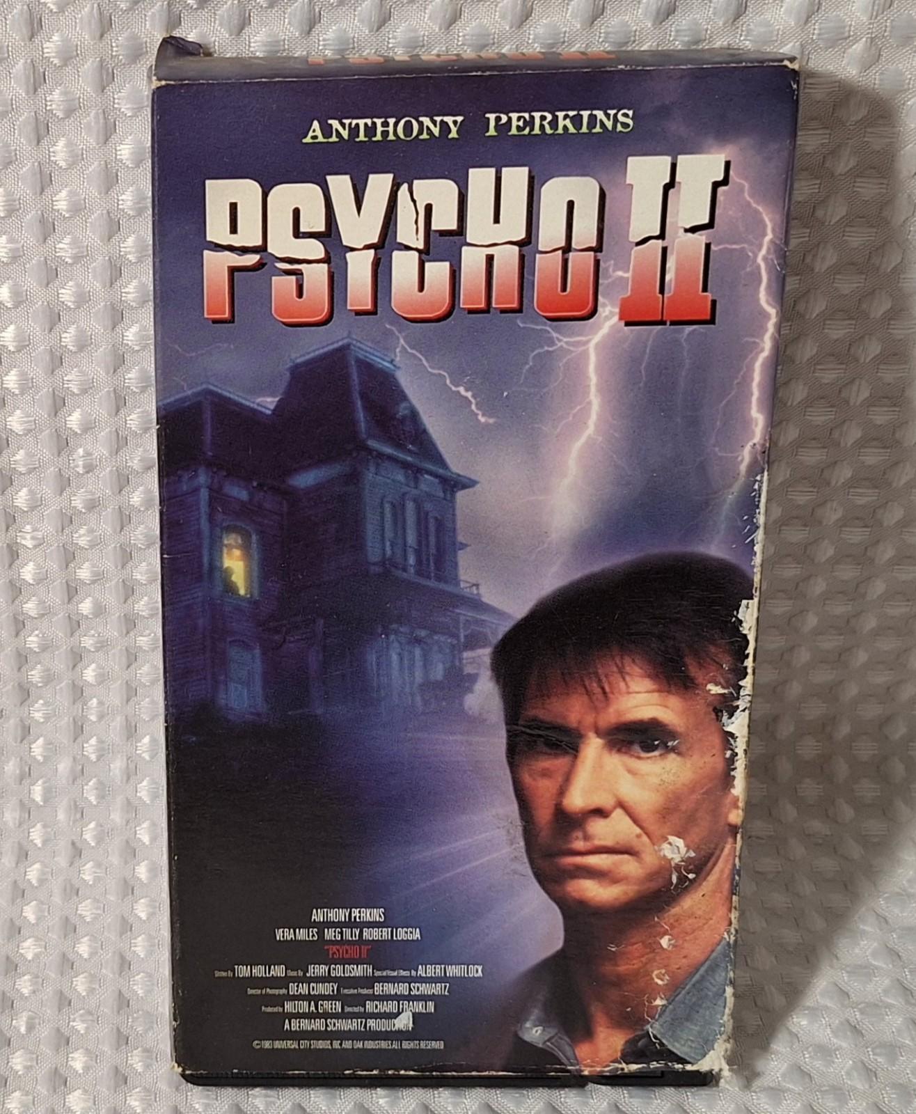 Vintage 1996 GoodTimes Home Video Psycho II 1983 VHS Horror Thriller Movie