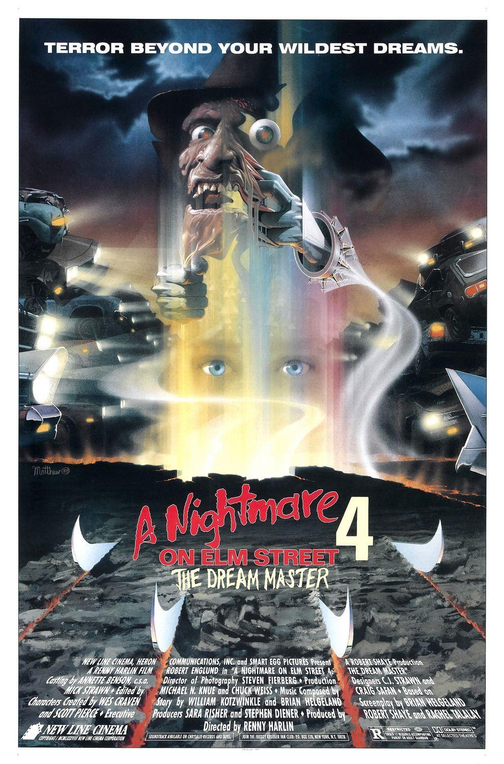 A NIGHTMARE ON ELM STREET 4: THE DREAM MASTER  (1988)  ORIGINAL ROLLED ONE-SHEET
