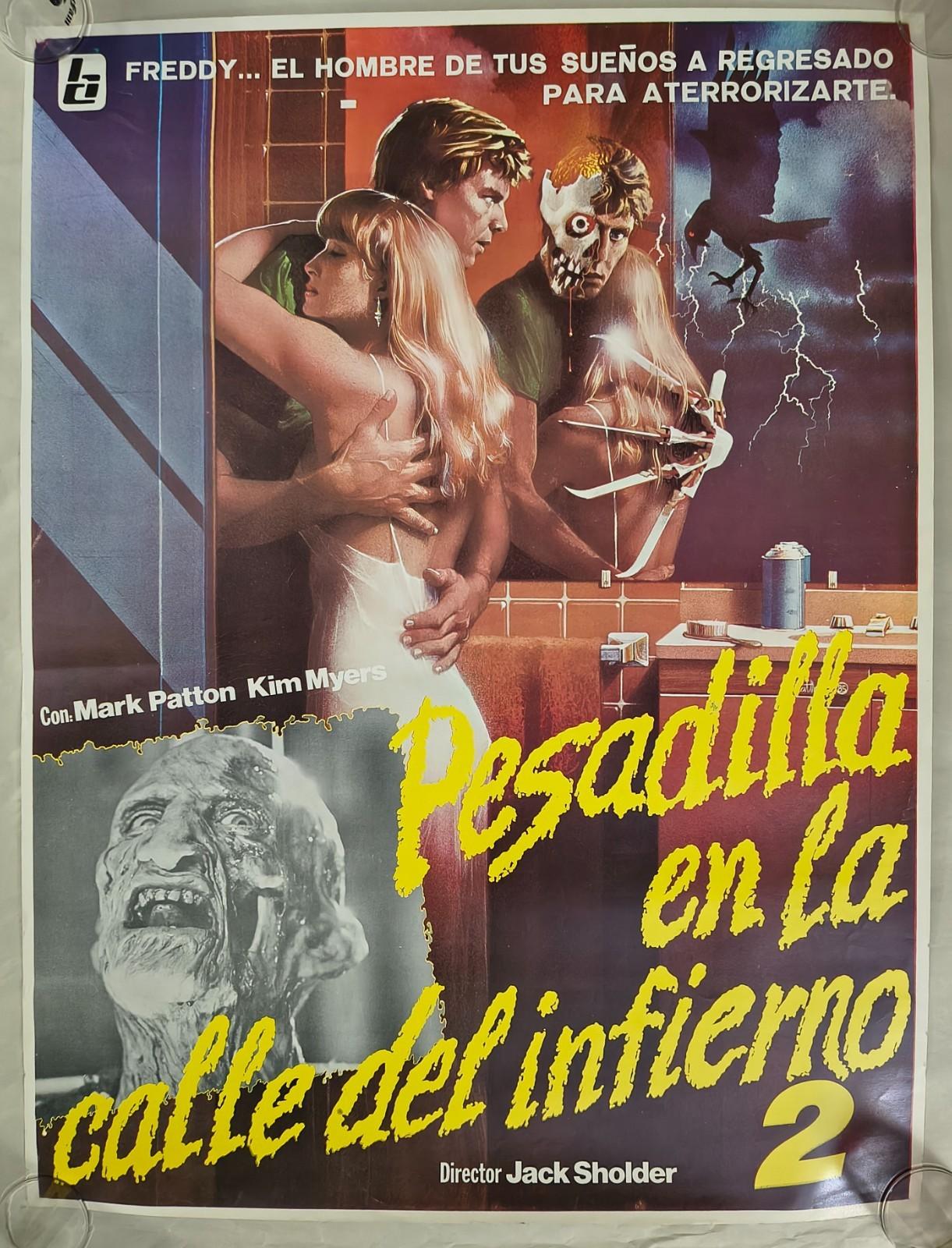 Nightmare on Elm Street 2, Freddy's Revenge 1985 Original Spanish Langage Poster