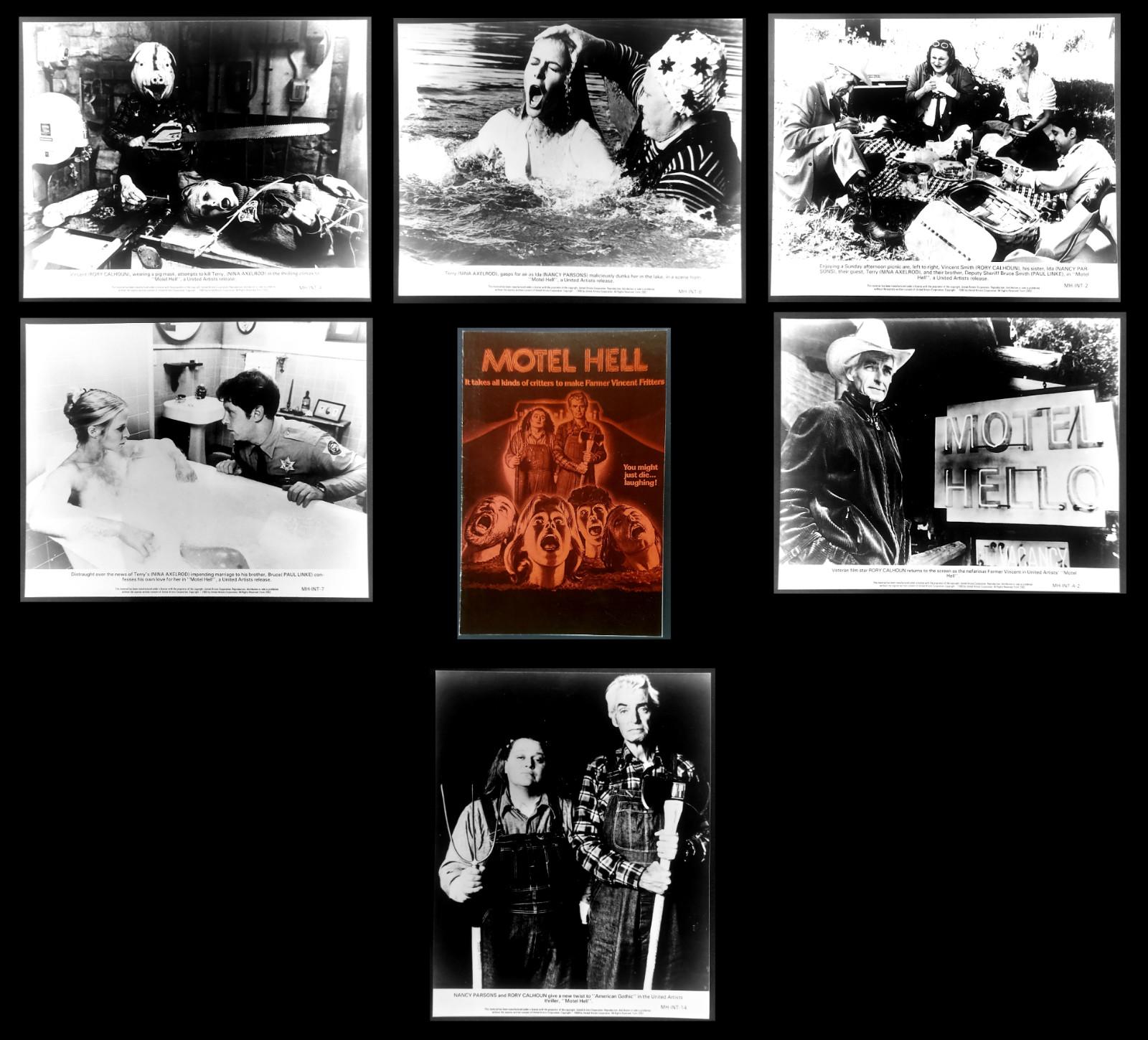MOTEL HELL ORIGINAL UK PUBLICITY PRESS KIT STILLS 1980