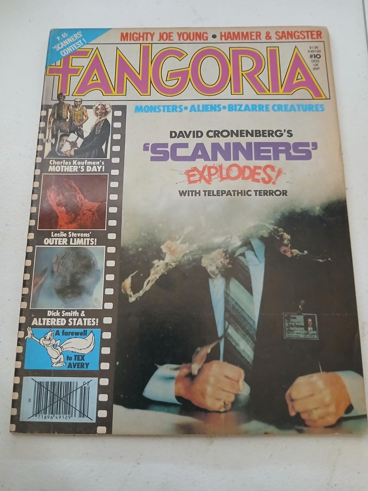 Fangoria #10 January 1981 (Starlog) David Cronenberg’s “Scanners” Explodes Cover