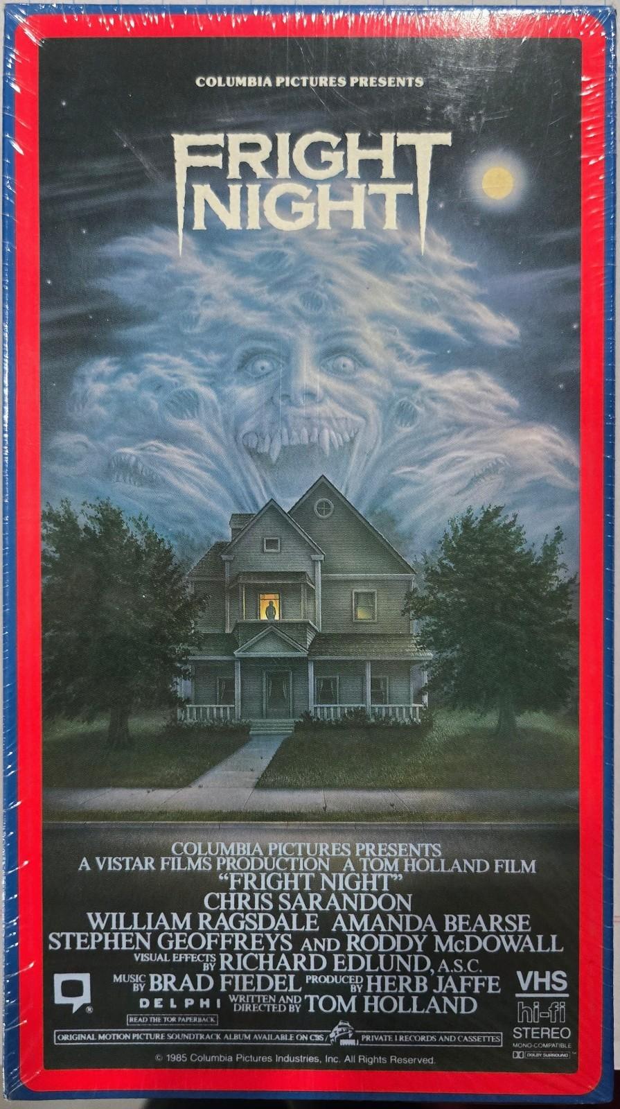 FRIGHT NIGHT (VHS, 1985) COLUMBIA TRISTAR, HORROR • RARE • Vintage