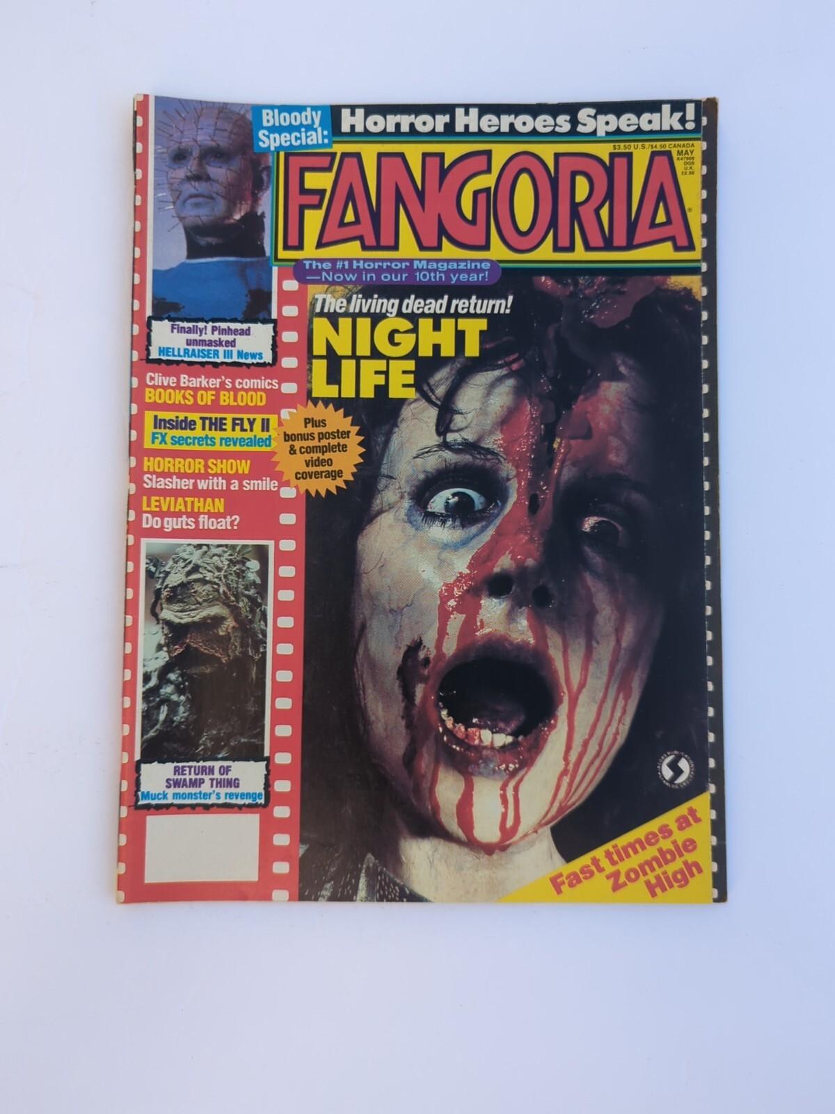 FANGORIA #82  MAY 1989 Night Life Clive Barker The Fly Swamp Thing Doug Bradley