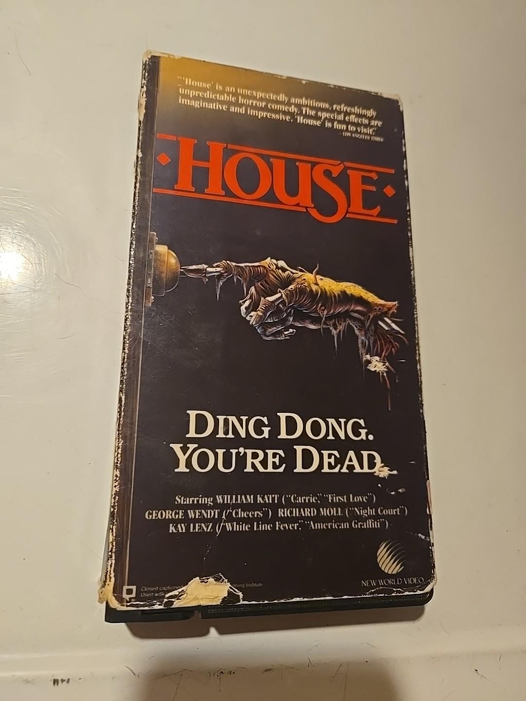 RARE 80s Horror VHS: House (1985)  New World Pictures/Vestron Video