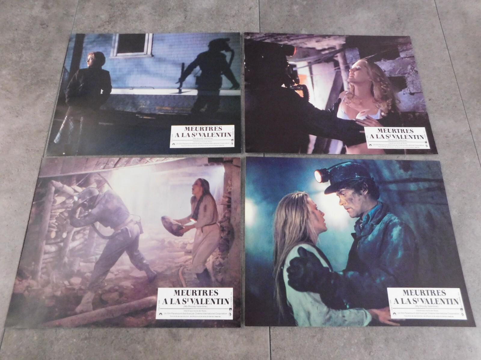 My Bloody Valentine 7 Original French Lobby Cards 8"10 1981