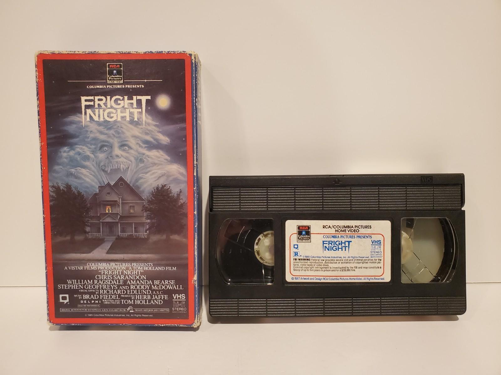 Fright Night VHS Original Release 1985 Side Loader Red Border Horror Halloween
