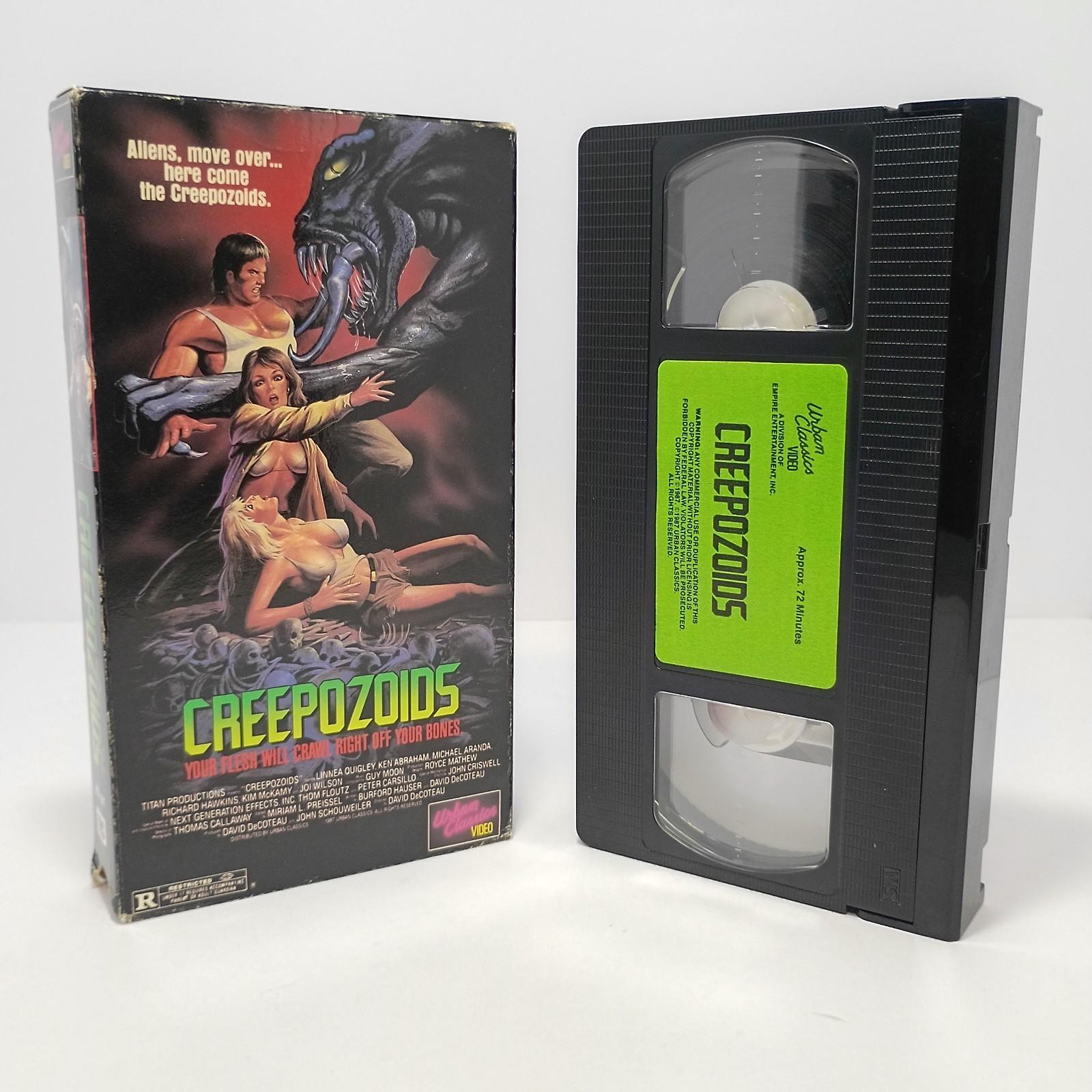 Creepozoids VHS 1987 Original Urban Classics Video Release Sci-fi Horror Linnea