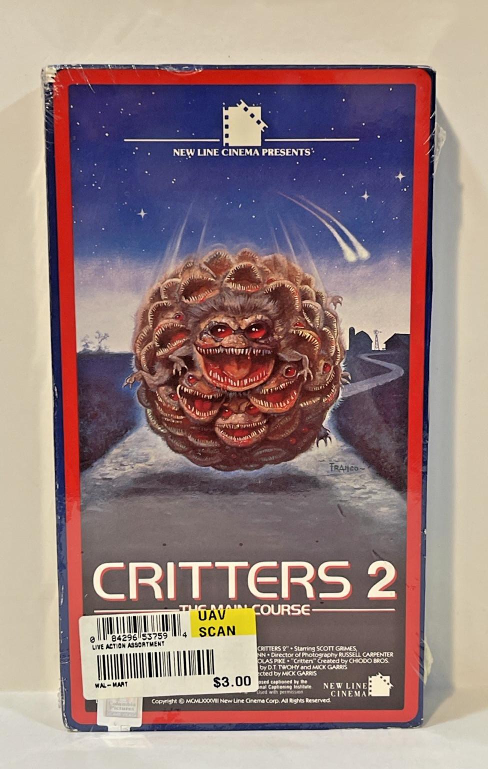 Critters 2 The Main Course VHS 1988 Horror New Factory Sealed