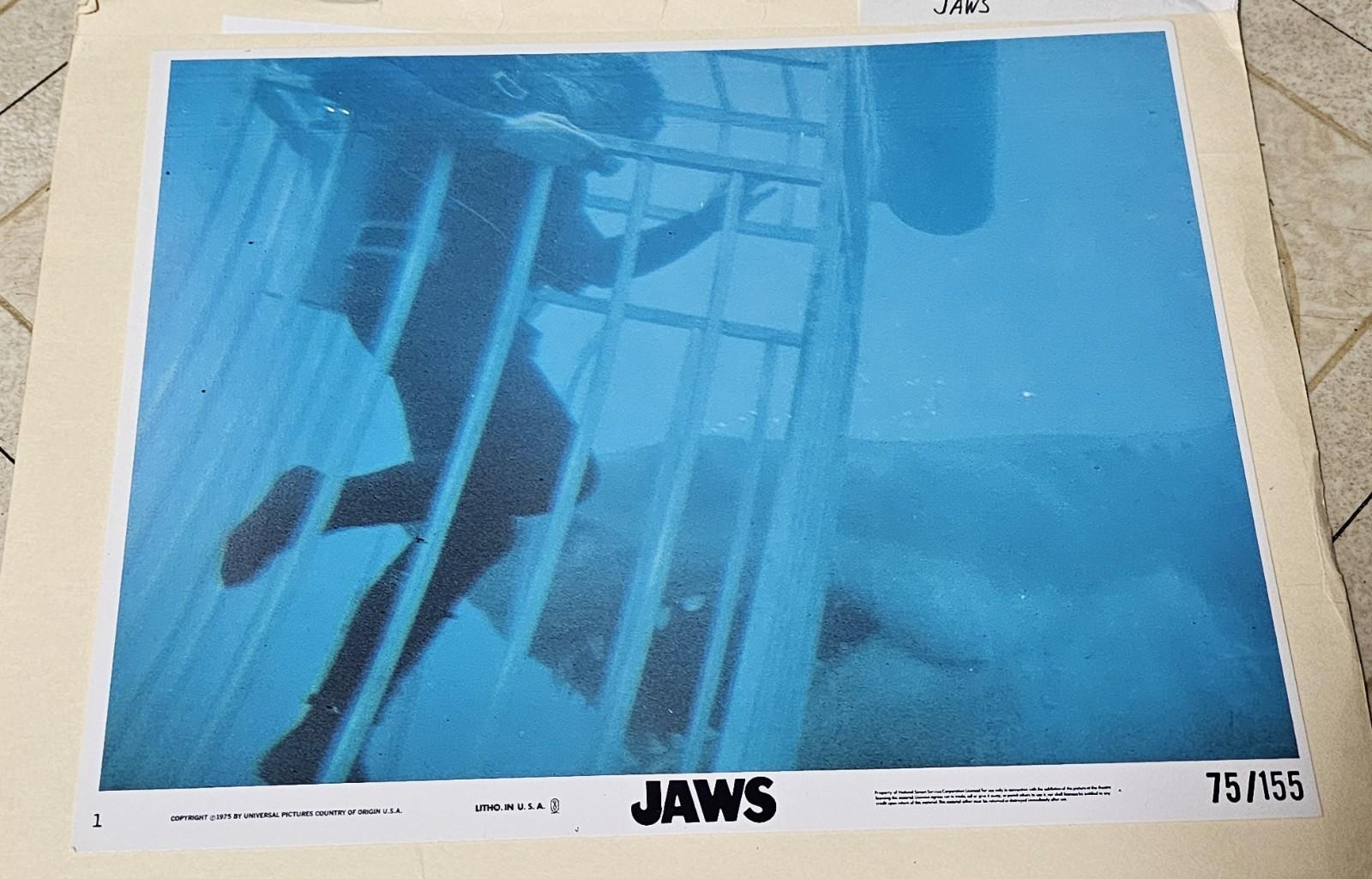 JAWS (1975) Original 8"x10" Color Still Set--8 Pics! Mint Condition! / Very Rare