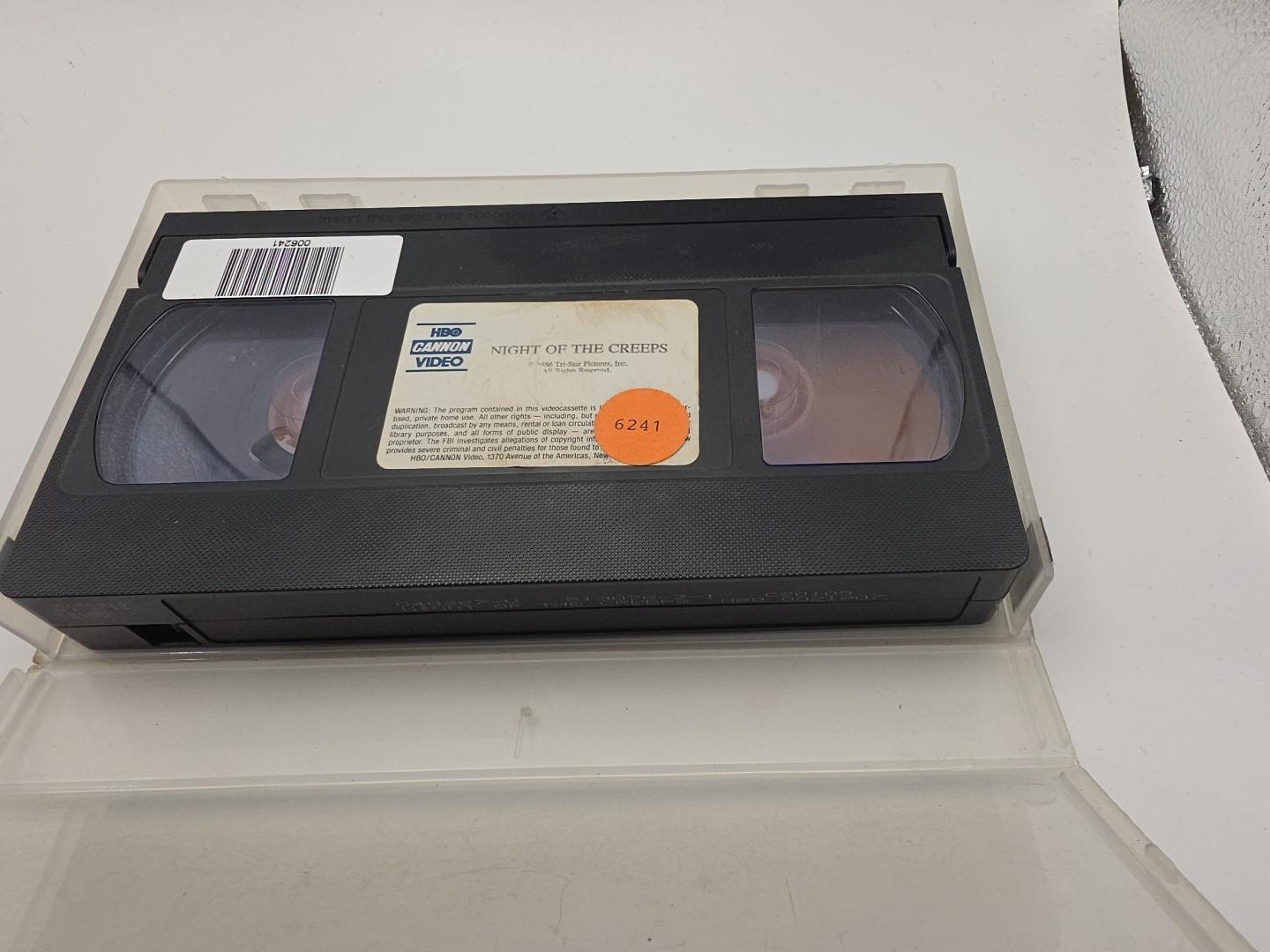 Night of the Creeps VHS 1986 Tri-star Pictures HBO Cannon Video Tape No Box