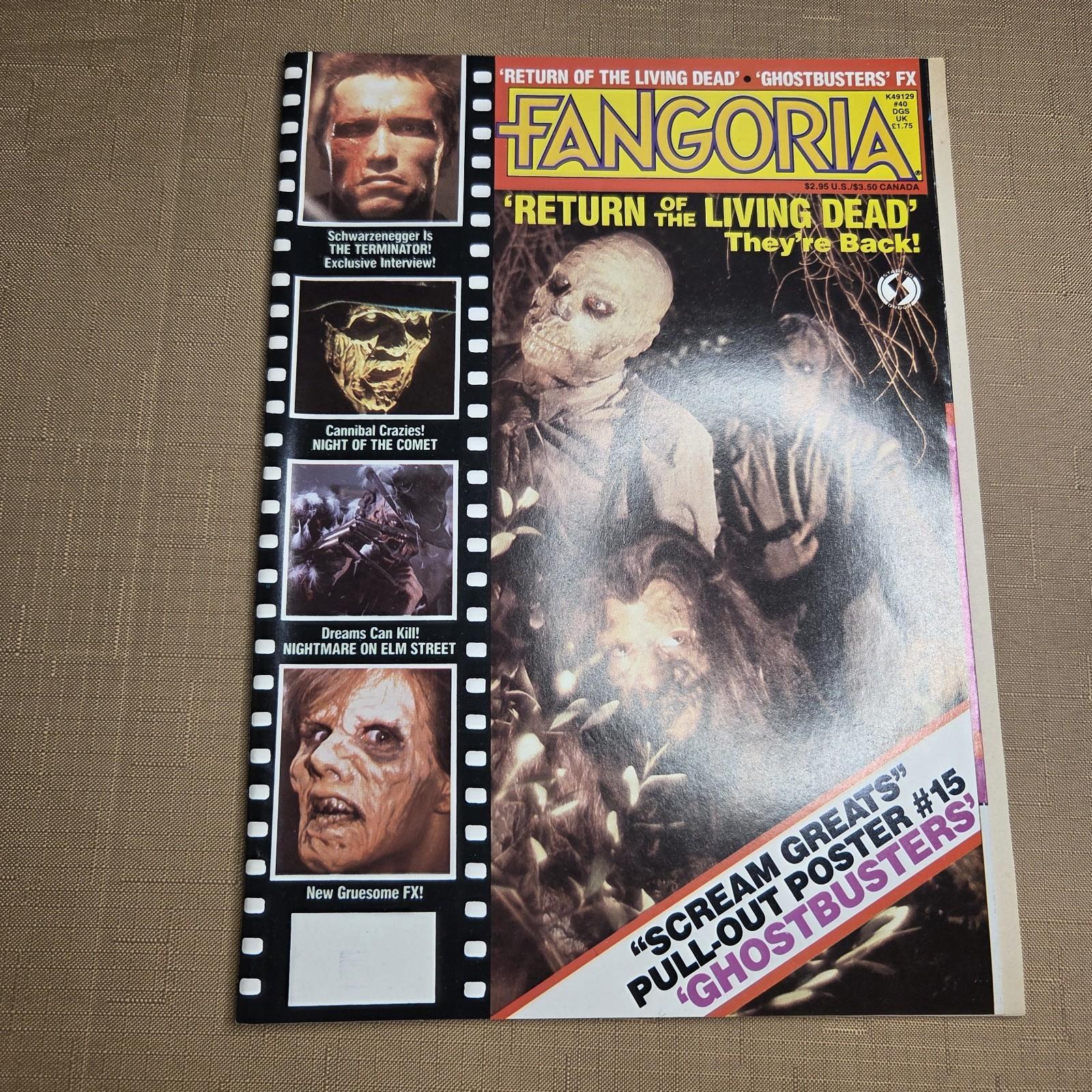 Fangoria #40 (1984) - Terminator, Ghostbusters & Nightmare on Elm Street!