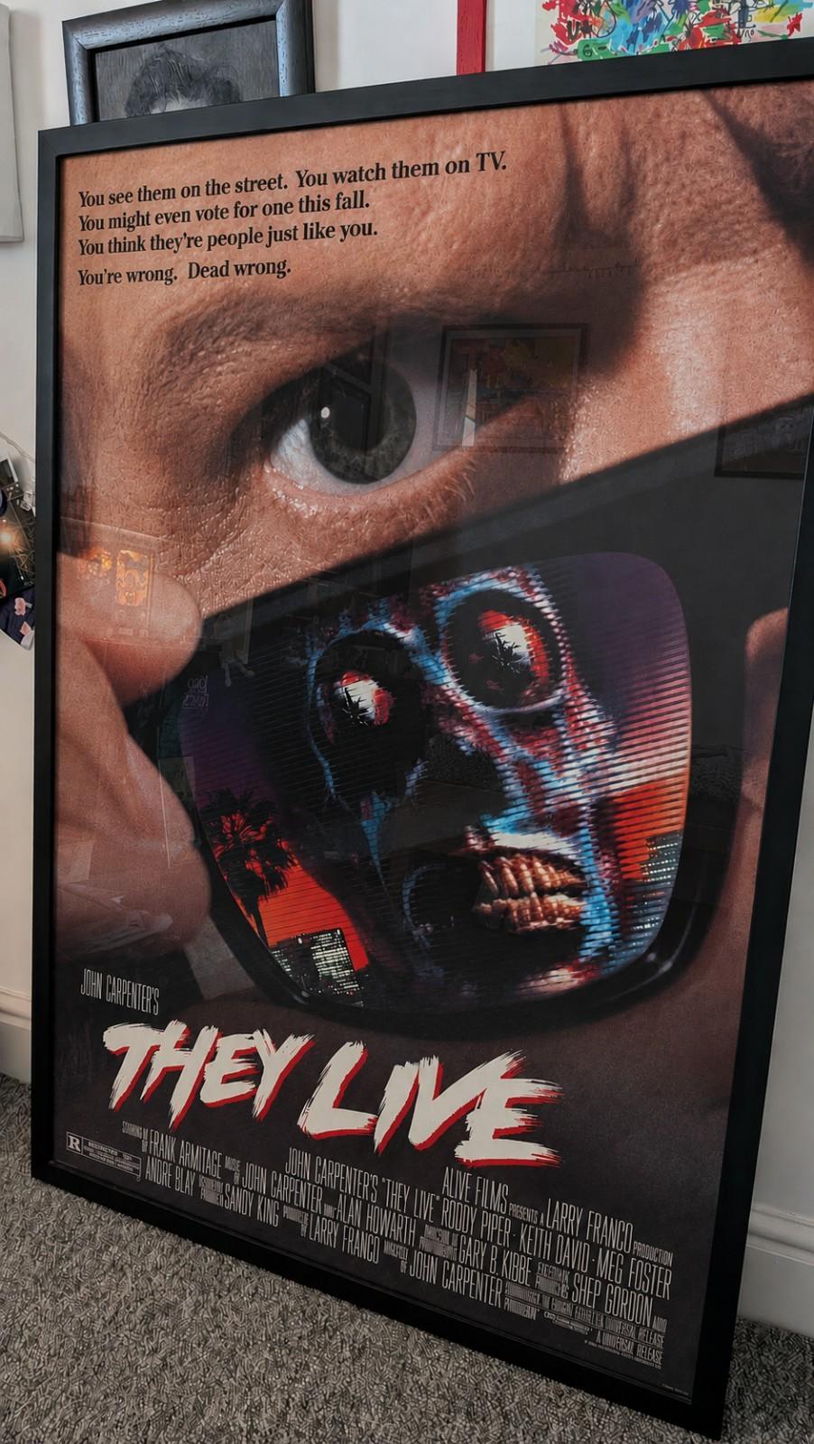 THEY LIVE, original rolled D/S 1-sht / movie poster [John Carpenter] - 1988
