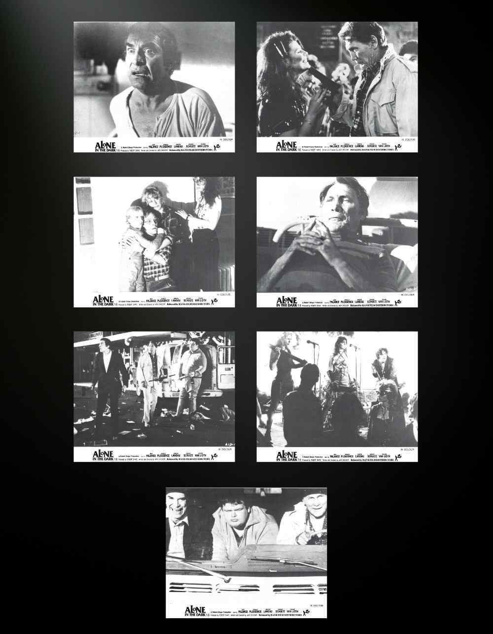 Alone in the Dark 7x Original UK FOH Lobby Cards Jack Palance Martin Landau 1982