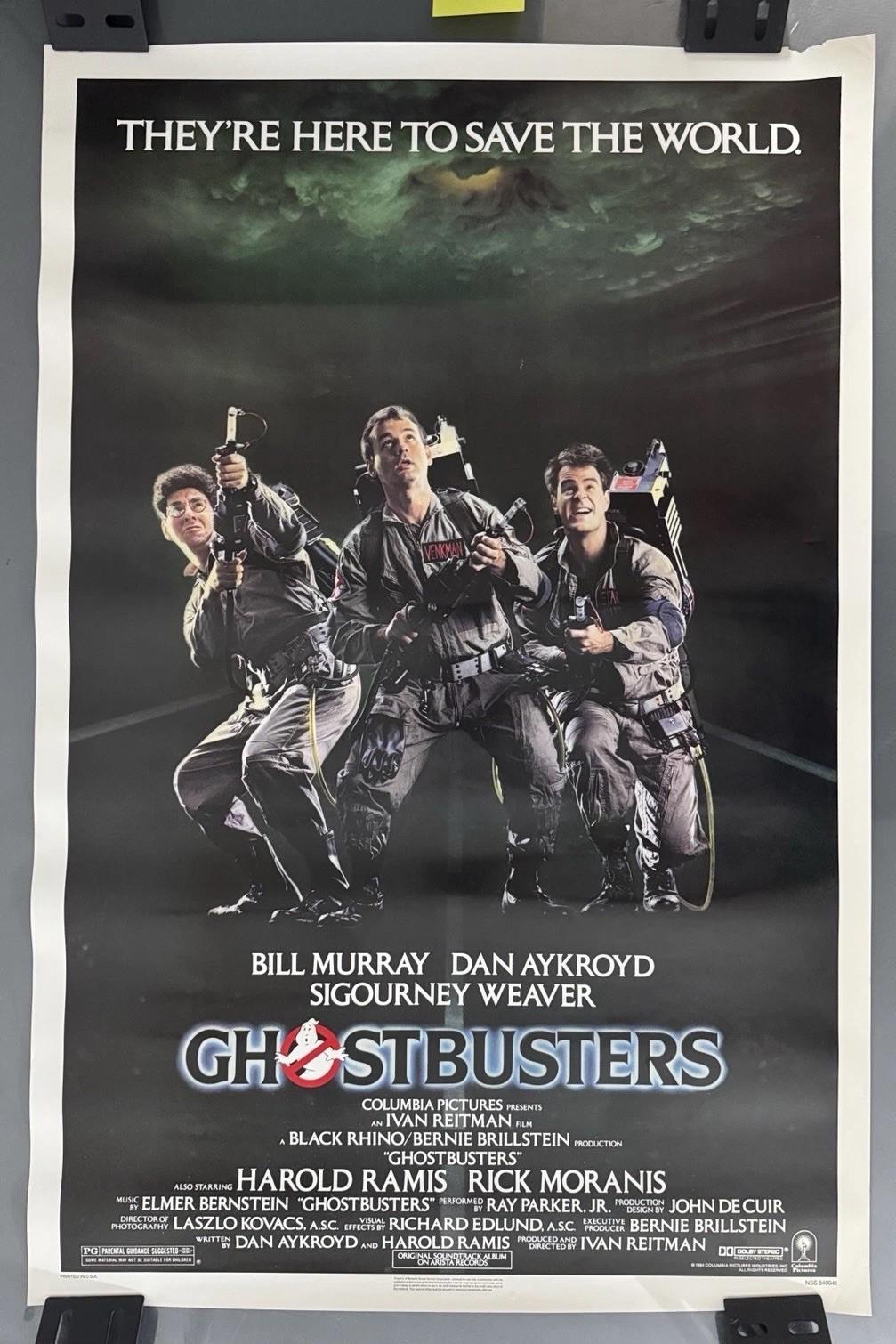 Ghostbusters 1984 Original Vintage Theatrical One Sheet Movie Poster 27x41