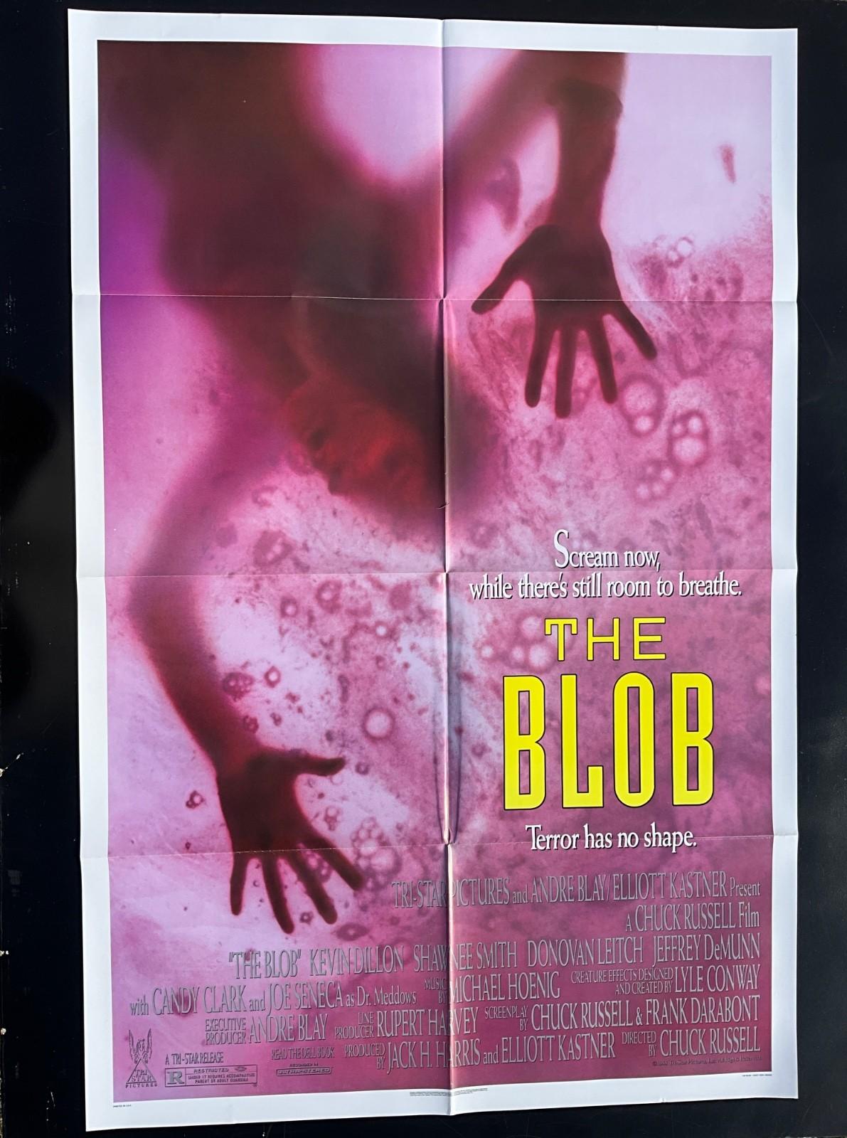 The Blob 1988 Original Movie Poster Folded Kevin Dillon