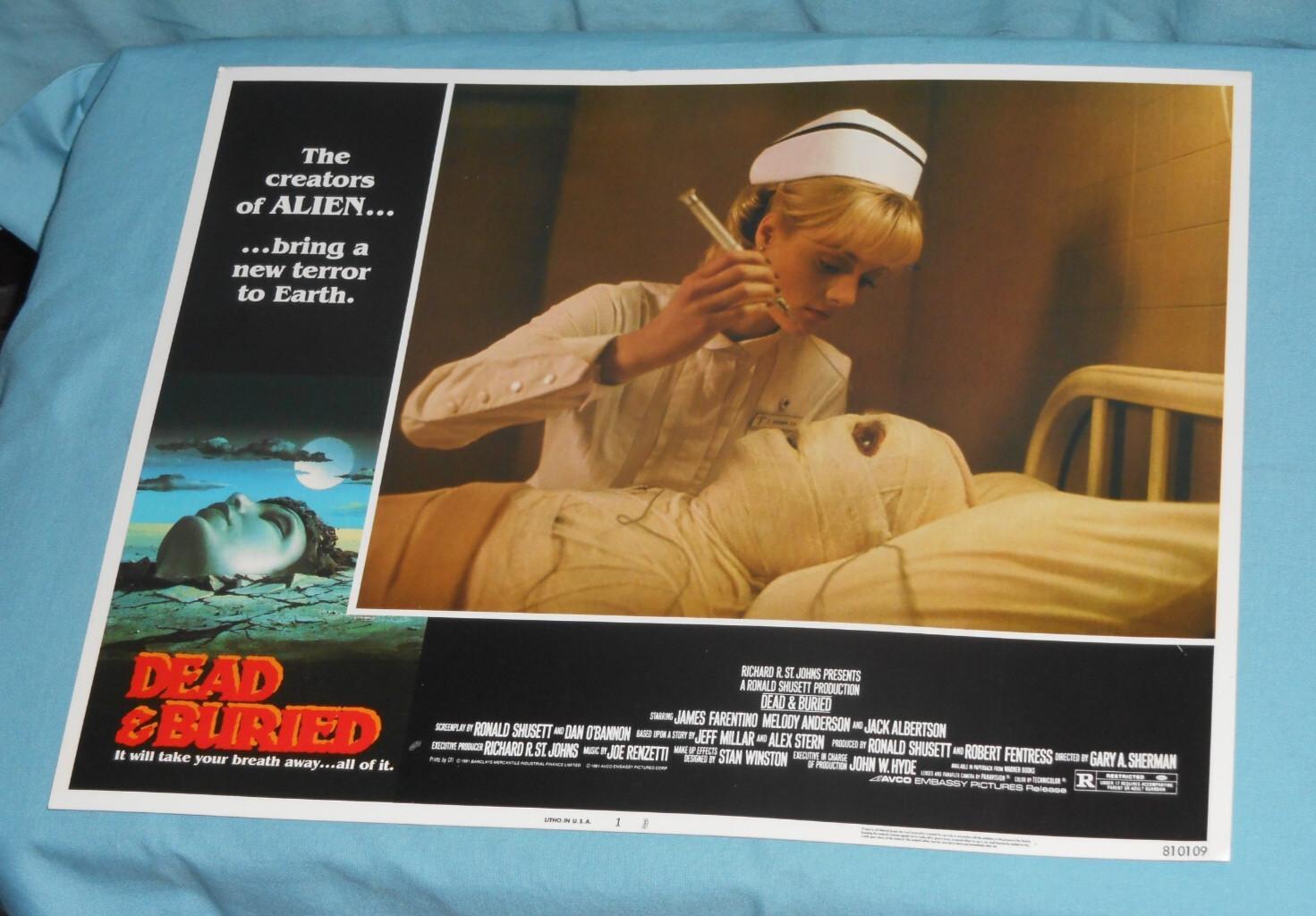 original DEAD AND BURIED lobby card #1