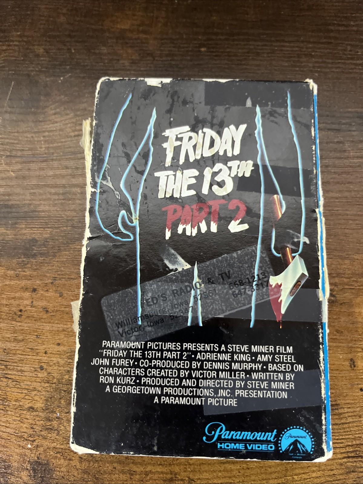 FRIDAY THE 13TH PART 2 1981  Betamax RARE Horror