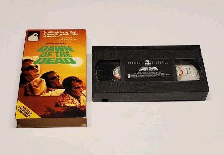 Vintage George Romero’s Dawn Of The Dead 1978 VHS Unrated Theatrical Version