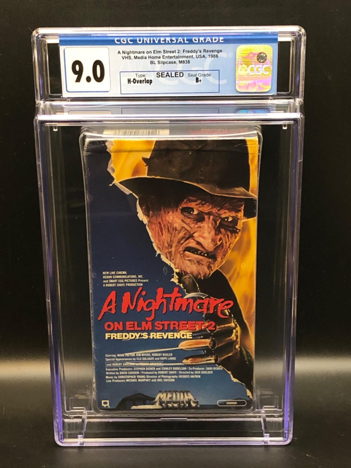 A Nightmare on Elm Street 2: Freddy's Revenge (1985) - 1986 VHS - CGC 9.0 SEALED