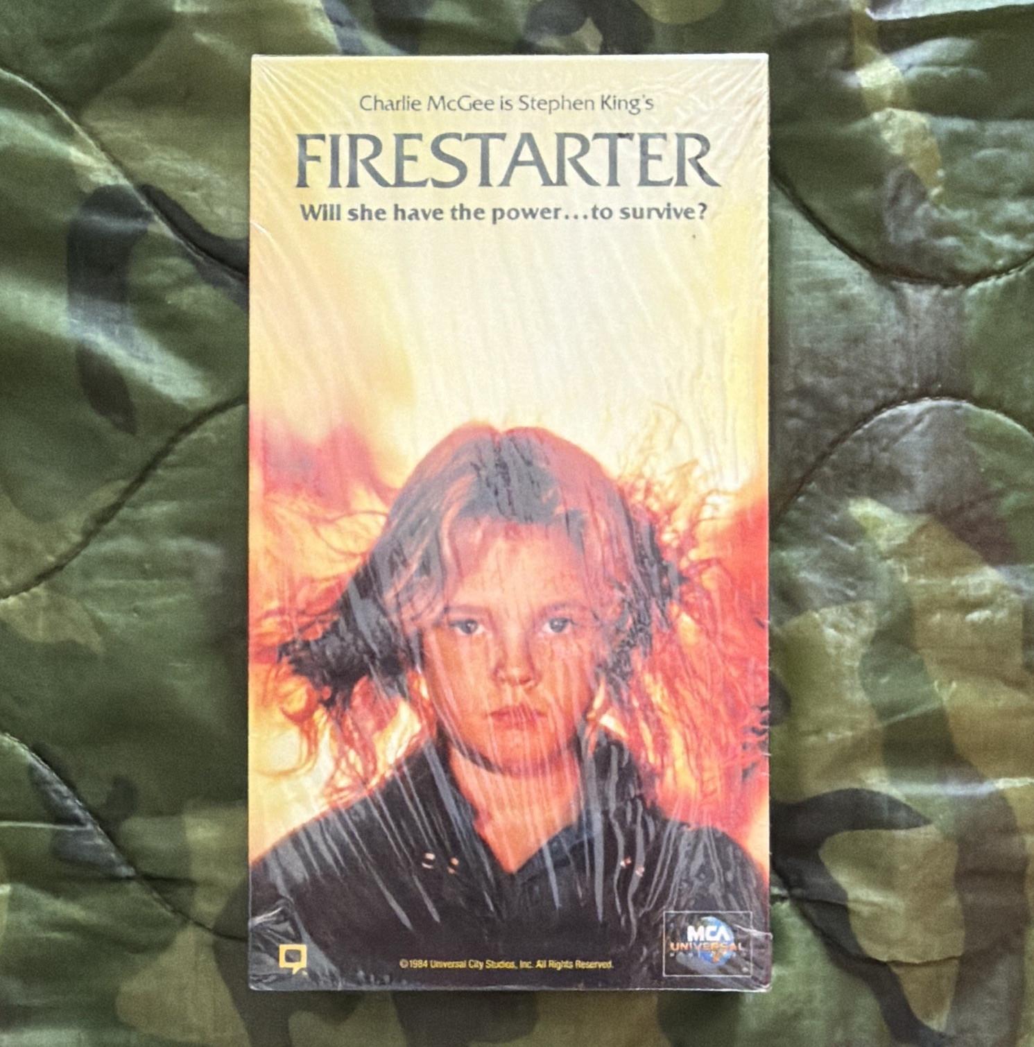Firestarter VHS, Hi-Fi, MCA Universal 1984 vintage NEW SEALED