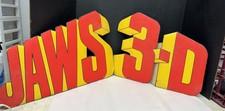 Jaws 3-D 3D Cardboard Display cutout poster promo RARE FIND