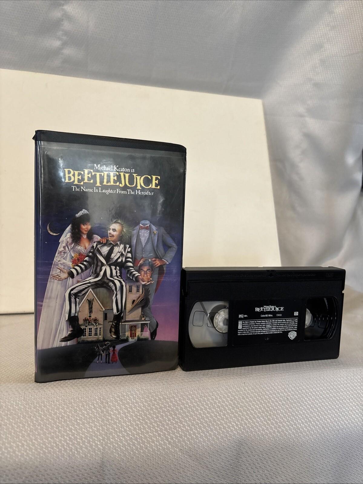 Vintage Media VHS Clamshell 1988 Beetlejuice Micheal Keaton 1999 video release