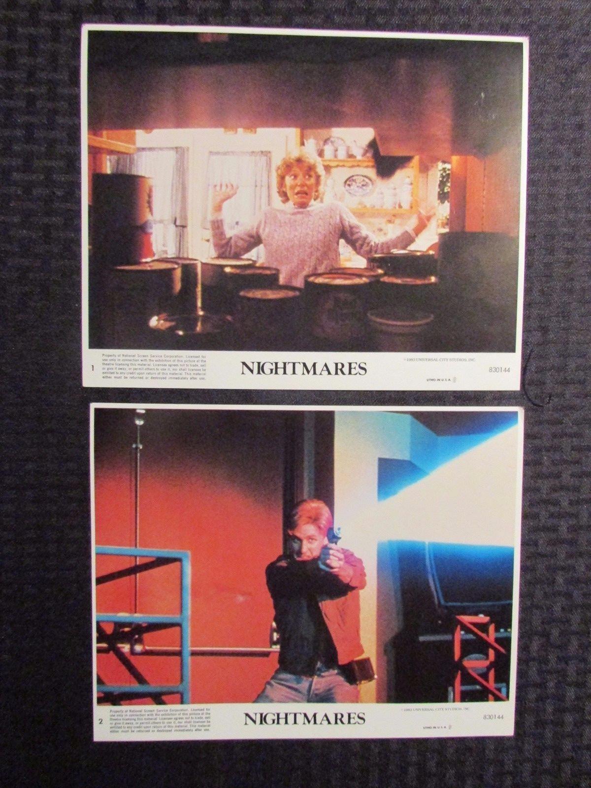 1983 NIGHTMARES Original Movie Promo Stills 8x10" FVF 7.0 LOT of 8 Anthology