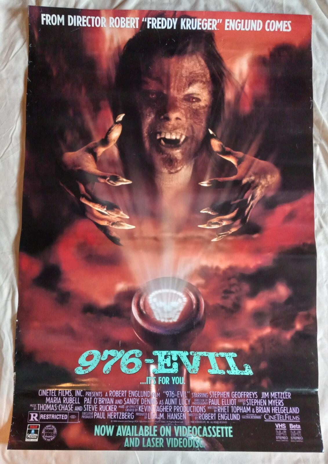 976-EVIL: Original promotional movie poster (1988)