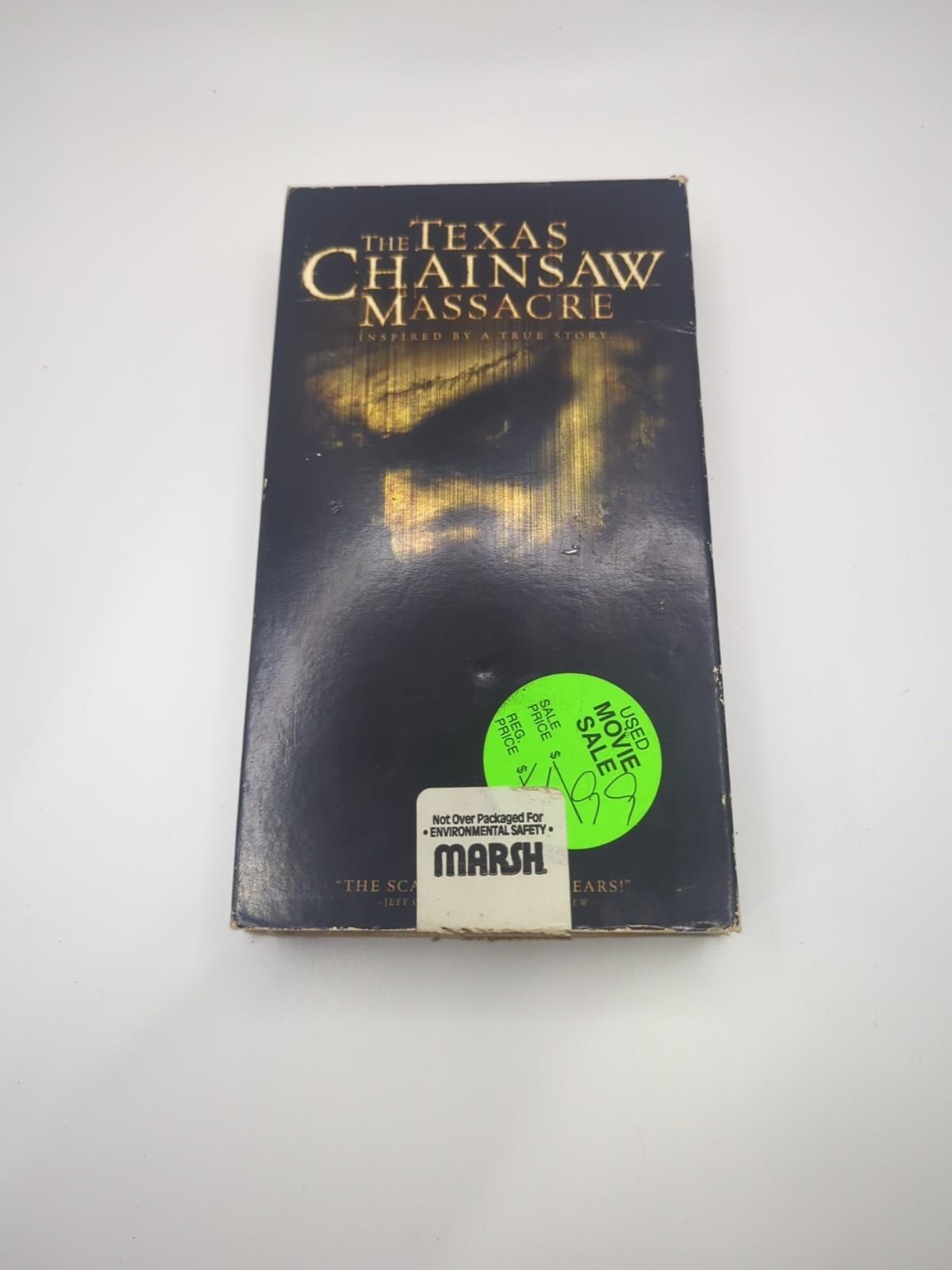 The Texas Chain Saw Massacre VHS Video Cassette Tape, Vintage Horror Untested