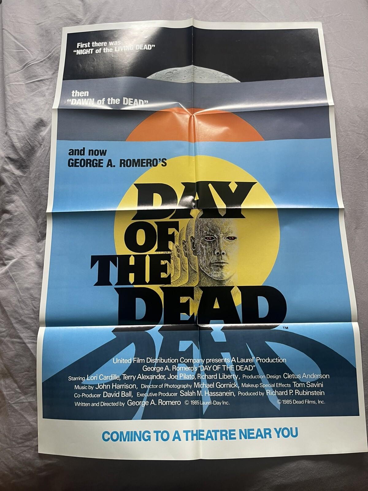 DAY OF THE DEAD *1985 ORIGINAL MOVIE POSTER RARE ADVANCE GEORGE ROMERO HALLOWEEN