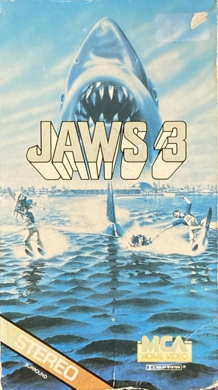 Jaws 3- VHS 1983 Original Release 80044 MCA Home Video