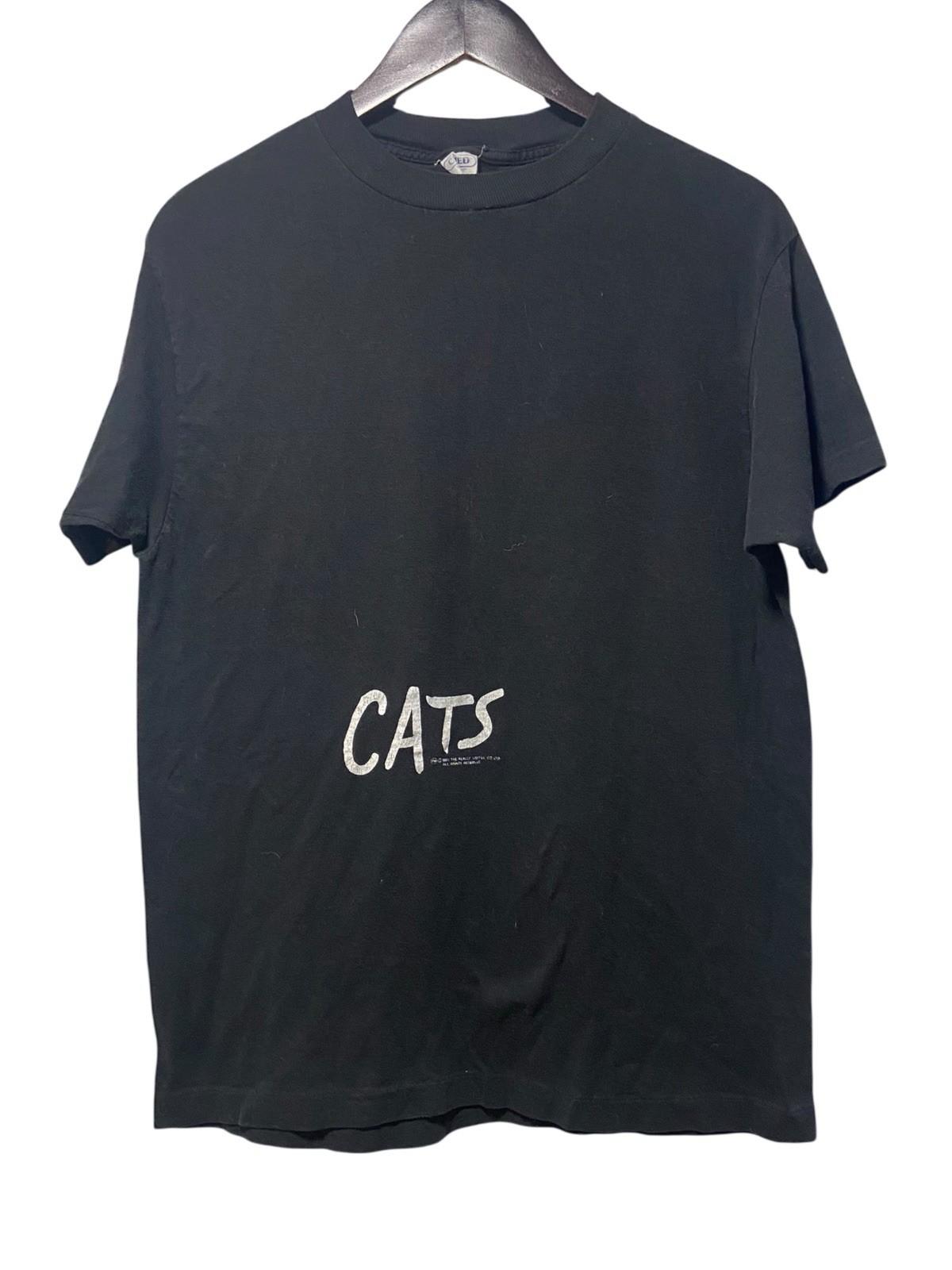 Vintage 1981 Cats The Broadway Musical Promo T-Shirt Adult XL Cat Eyes USA MADE