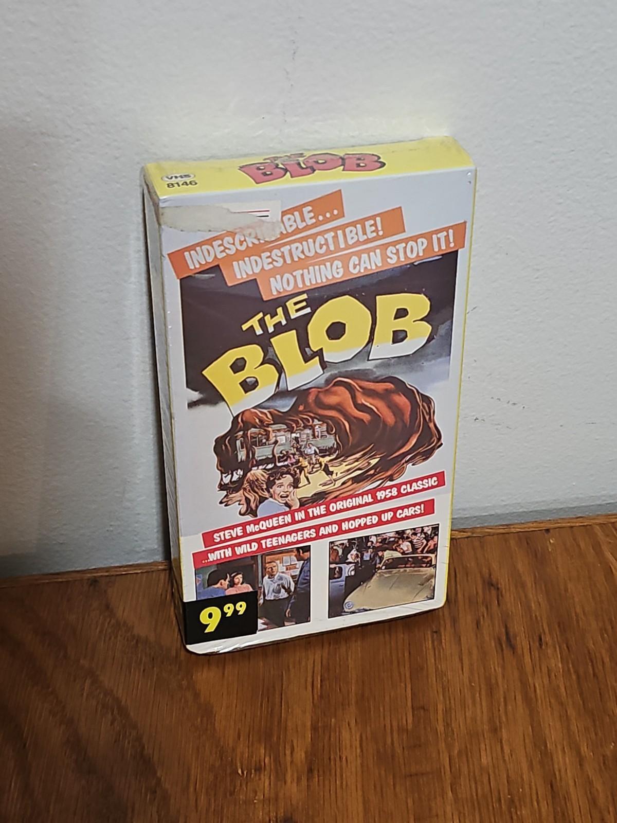 The Blob VHS 1990 The Original W/ Steve McQueen HORROR CULT CLASSIC Sealed NEW