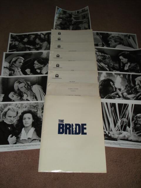 THE BRIDE Original 1985 Press Kit w/9 Glossy B/W Stills  Sting & Jennifer Beals
