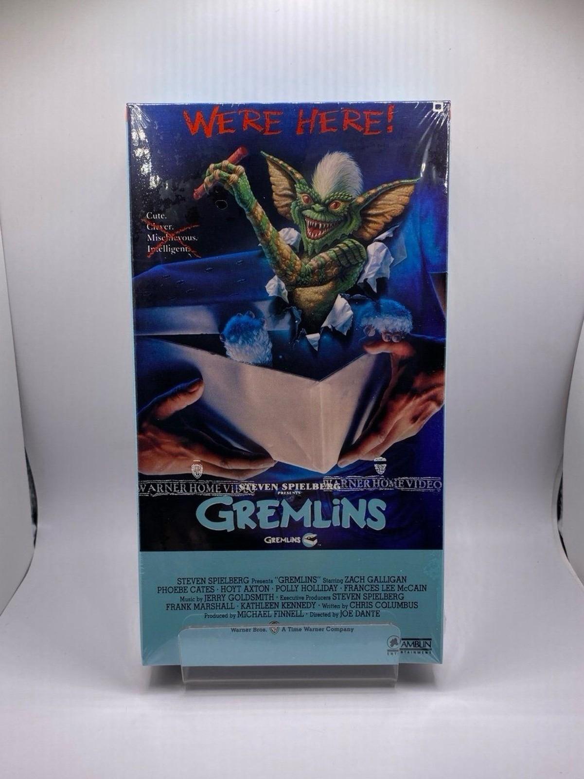 Sealed Gremlins 1985 VHS SEALED WB WATERMARK Horror Vintage (read)