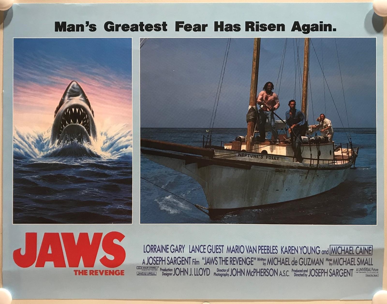 ORIGINAL LOBBY CARD - JAWS: THE REVENGE (e) - 1987 - key card -  Lorraine Gar...