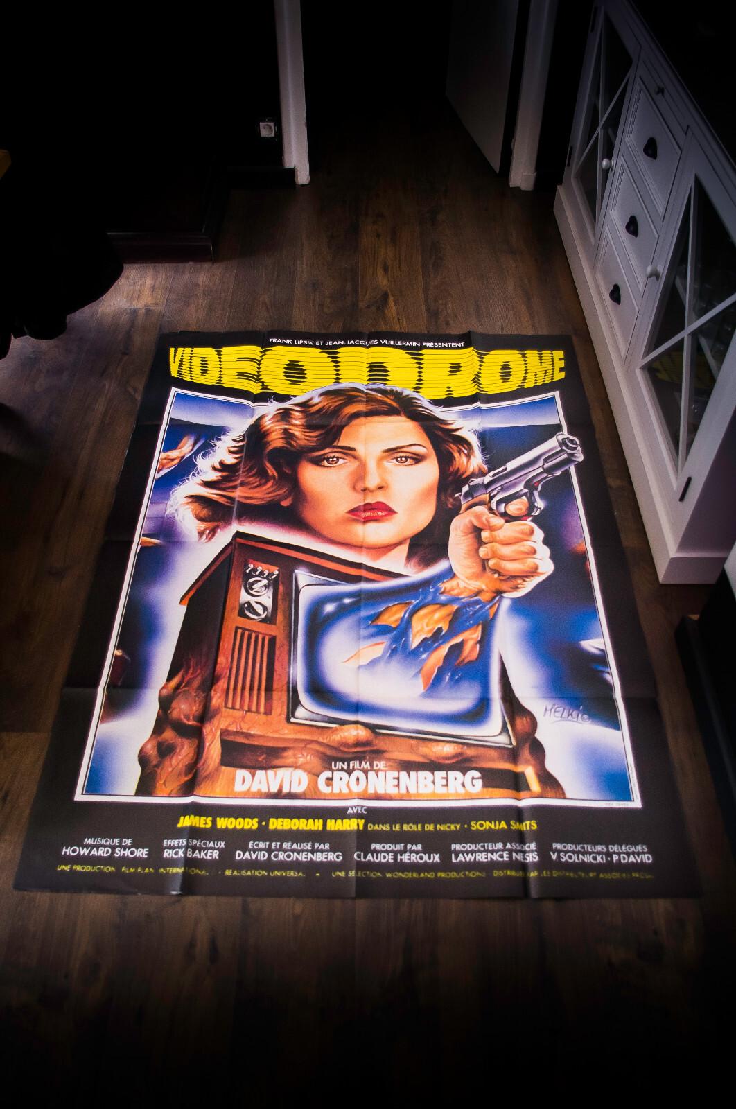 VIDEODROME David Cronenberg B French Grande Vintage Movie Poster Original 1984