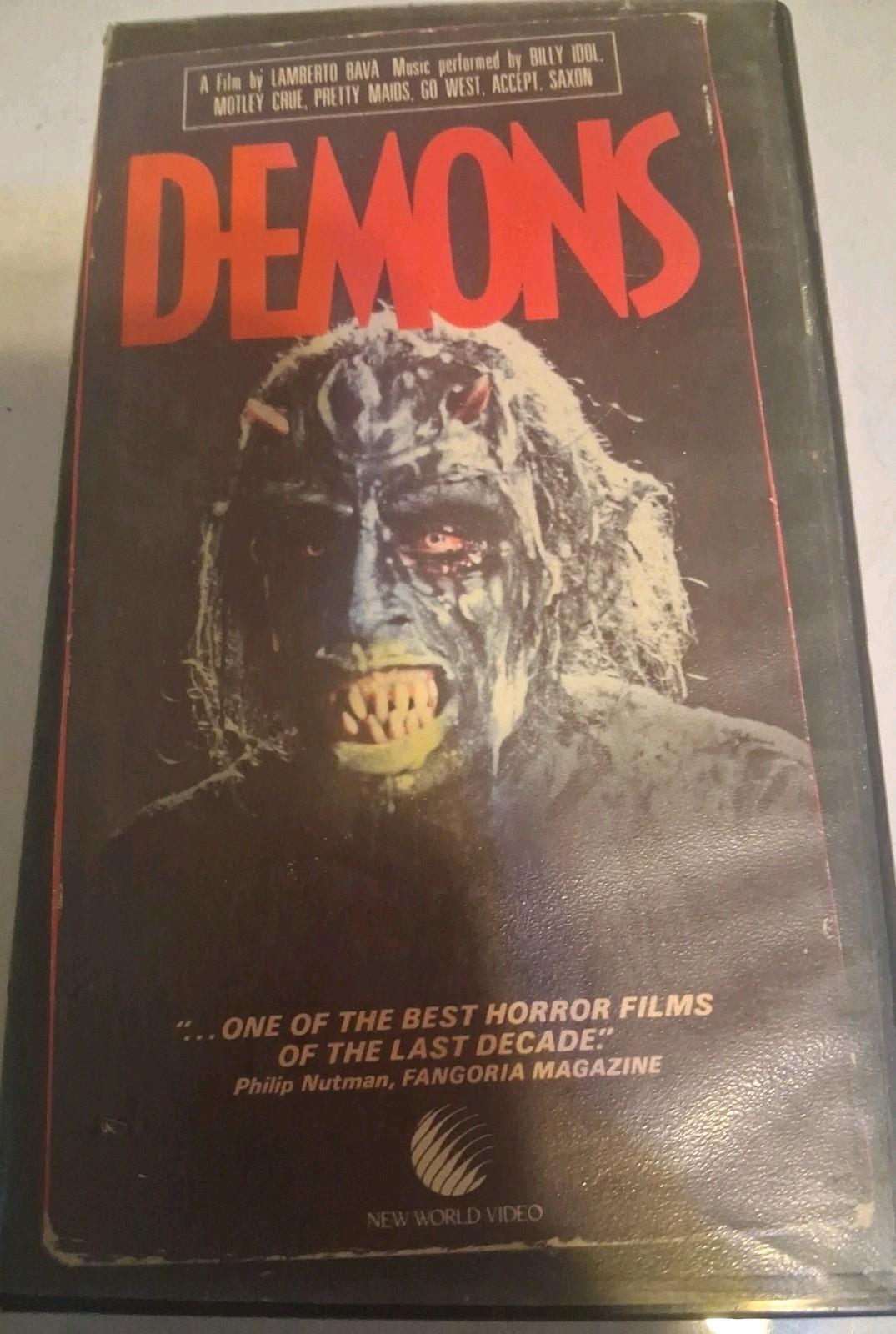 Demons (VHS, 1985) Dario Argento Bava Horror New World Video Rare 