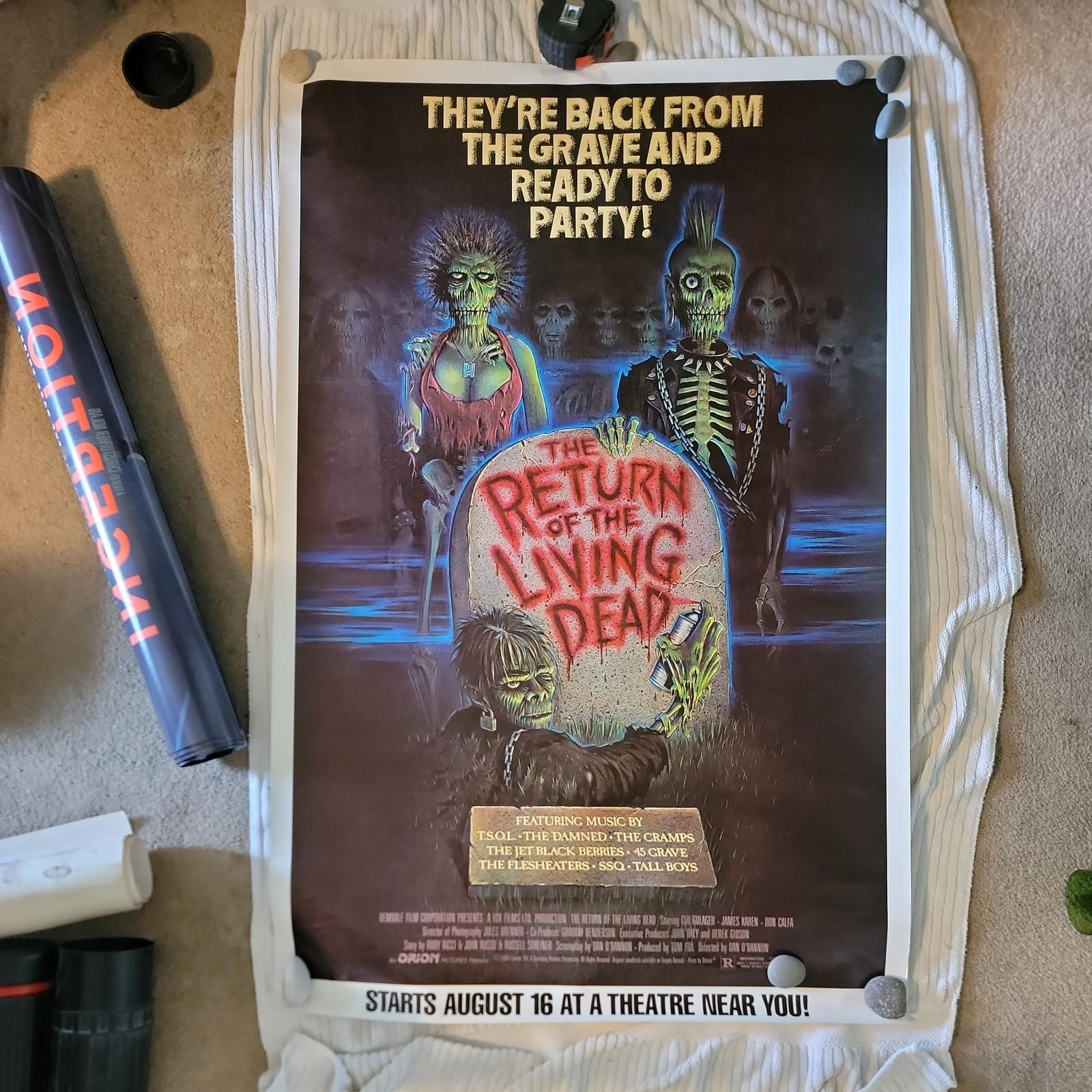 THE RETURN OF THE LIVING DEAD (1985) ORIGINAL MOVIE POSTER  -  ROLLED