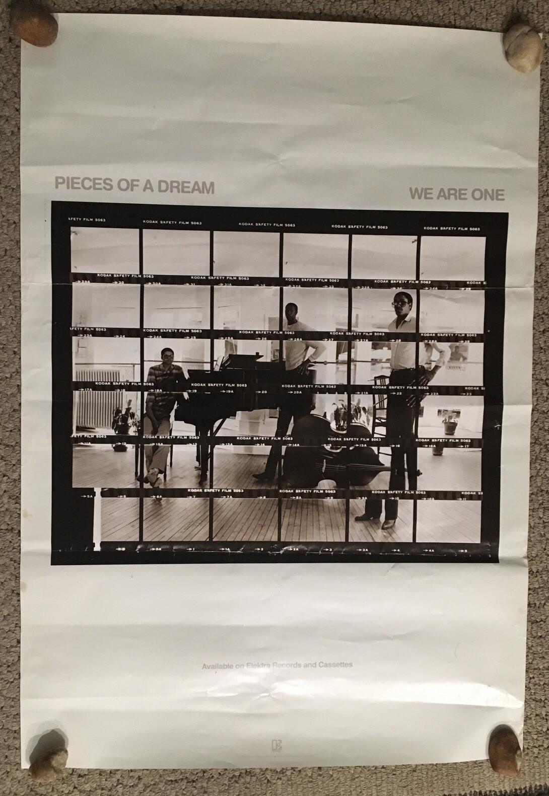 1982 25x35 ORIGINAL RECORD STORE PROMO POSTER PIECES OF A DREAM WE ARE ONE RARE