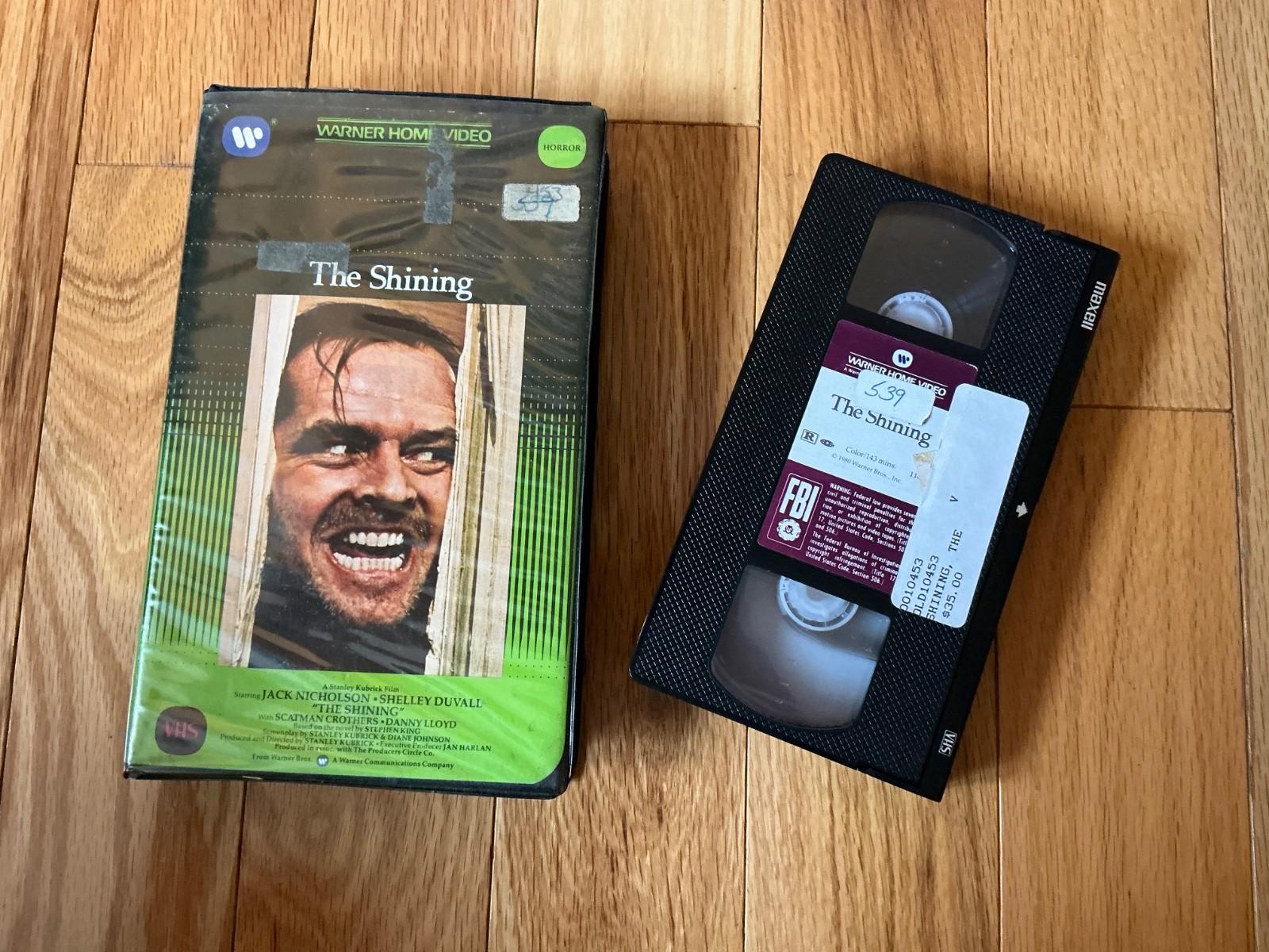 The Shining 1980 VHS Horror Movie Warner Home Video clamshell Rare