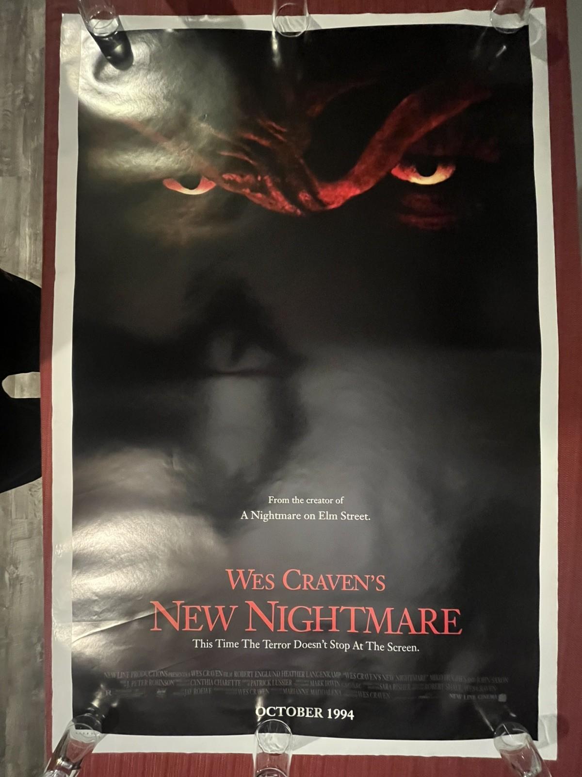 Wes Craven's NEW NIGHTMARE (1994) Original Movie Poster, Double Sided 27x40