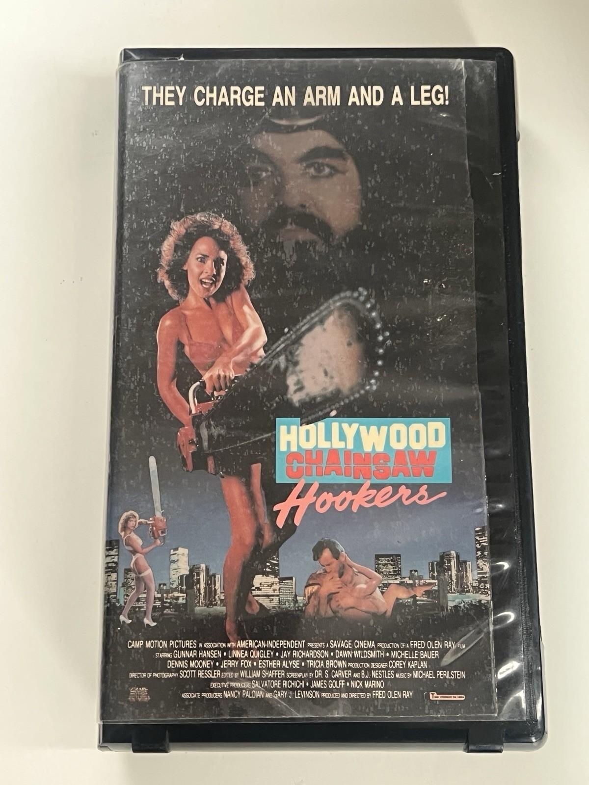 Hollywood Chainsaw Hookers VHS Rare W/ Case Box Original OOP